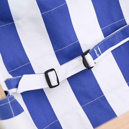 vidaXL Baby Swing with Safety Belt Cotton Wood Blue 6