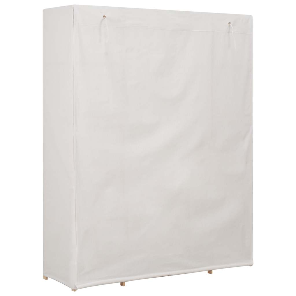 248196 vidaXL Wardrobe White 135x40x170 cm Fabric 3