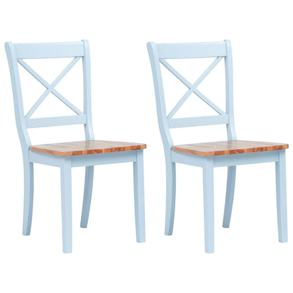 vidaXL Dining Chairs Solid Rubber Wood