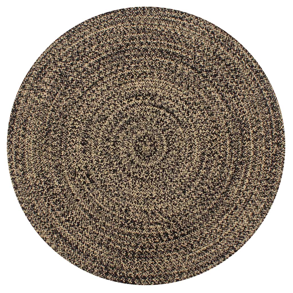 Handmade Rug Jute and Brown 120 cm