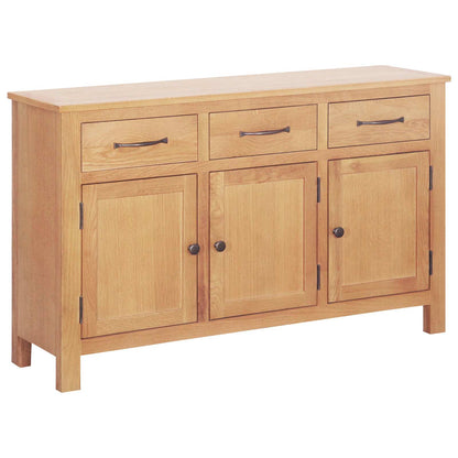 vidaXL Sideboard Brown 112 x 33.5 x 70 cm Solid oak wood 1