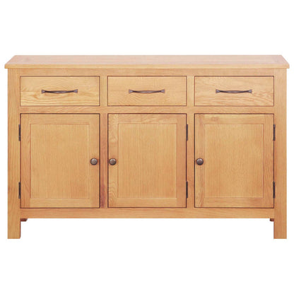 vidaXL Sideboard Brown 112 x 33.5 x 70 cm Solid oak wood 3