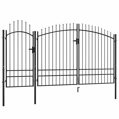 vidaXL Garden Gate "Woerden" Steel 1x4 m