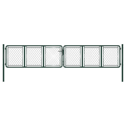 Garden Gate Steel Green 400 cm 75 cm