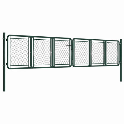 Garden Gate Steel Green 400 cm 75 cm