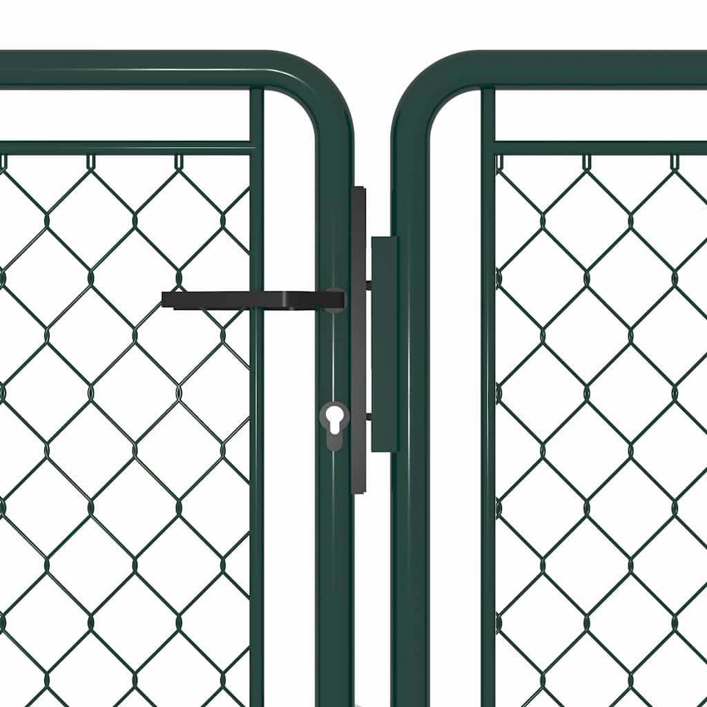 Garden Gate Steel Green 400 cm 75 cm