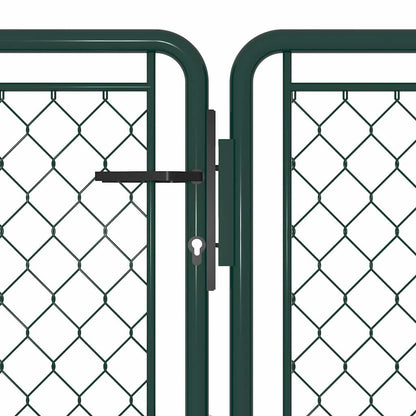Garden Gate Steel Green 400 cm 75 cm
