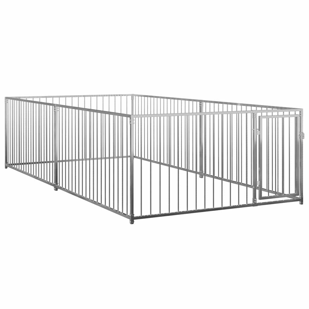 144490 vidaXL Outdoor Dog Kennel 200x400x100 cm 2
