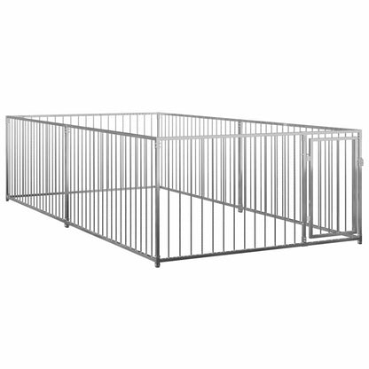 144490 vidaXL Outdoor Dog Kennel 200x400x100 cm 2