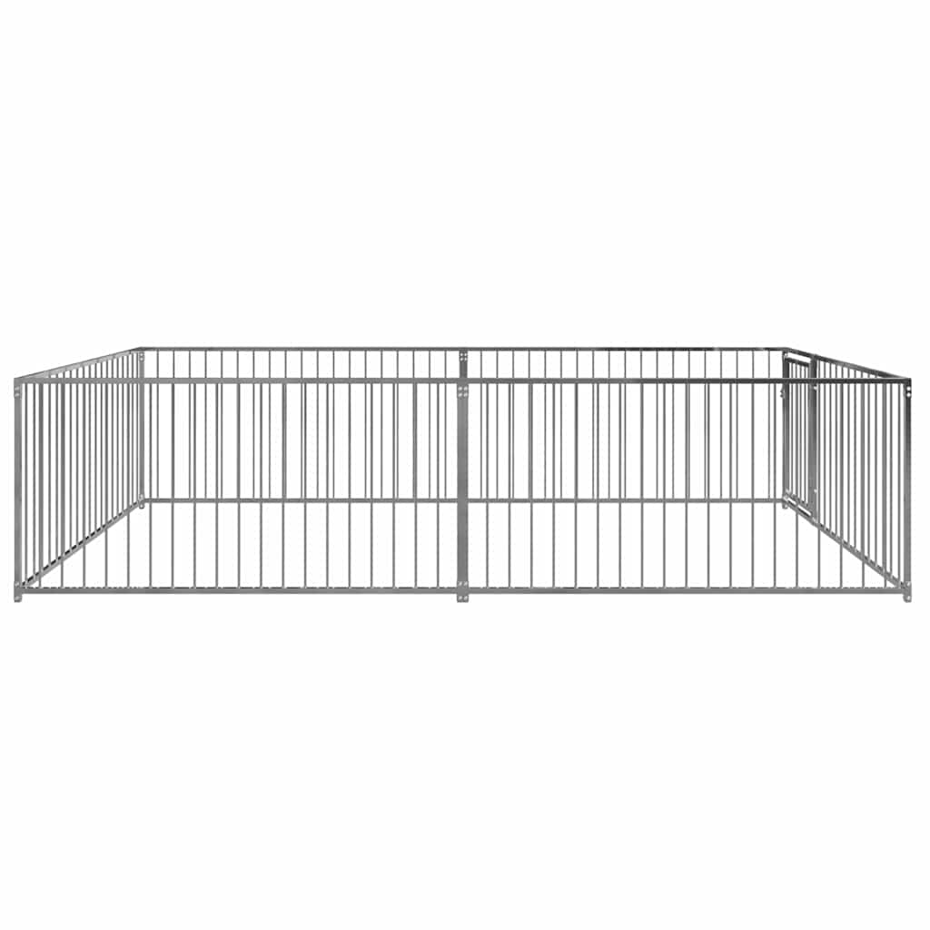 144490 vidaXL Outdoor Dog Kennel 200x400x100 cm 4