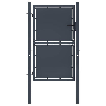 144521 vidaXL Garden Gate Steel 100x175 cm Anthracite 1