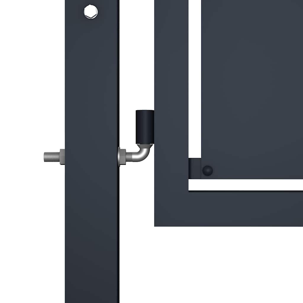 144521 vidaXL Garden Gate Steel 100x175 cm Anthracite 3
