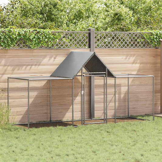 Chicken Coop Galvanised Steel 3 m 1.5 m 1 m