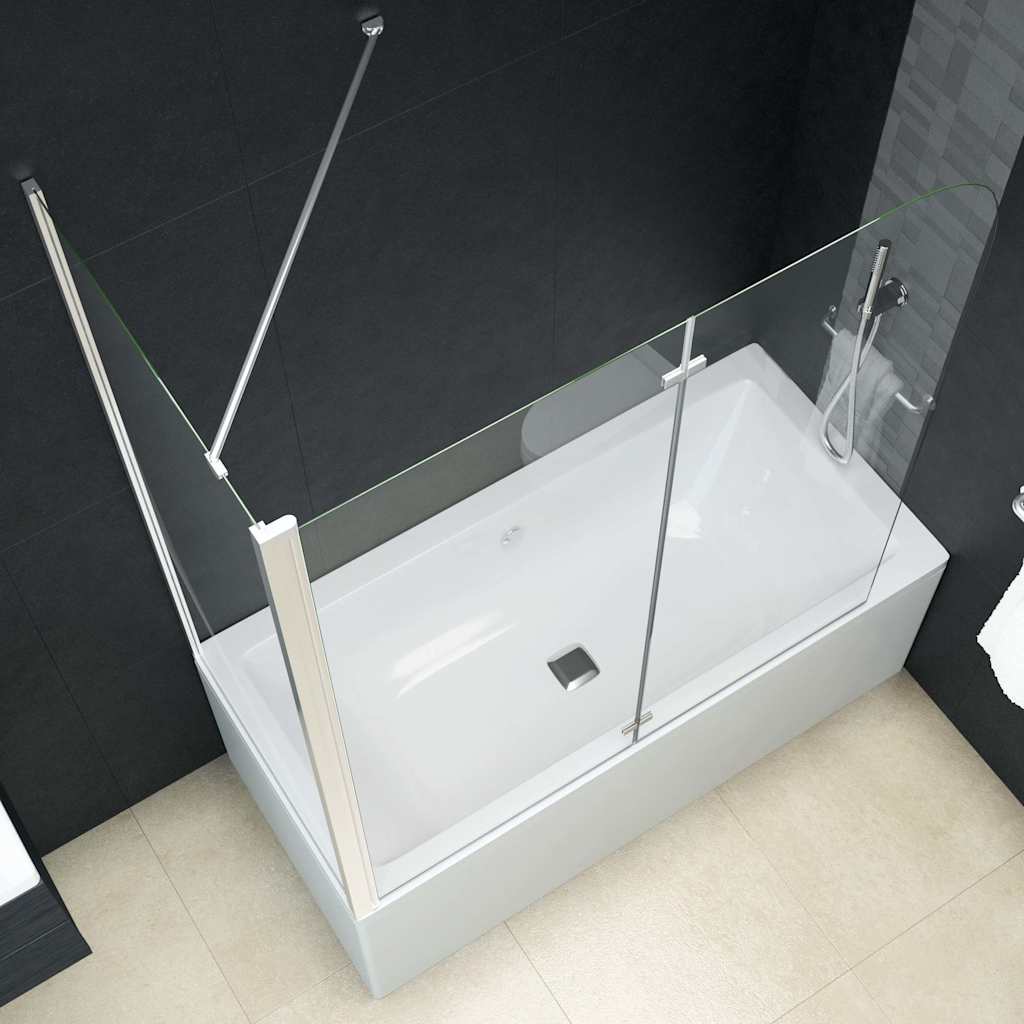 vidaXL Bi-Folding Shower Enclosure ESG 120x68x130 cm 5