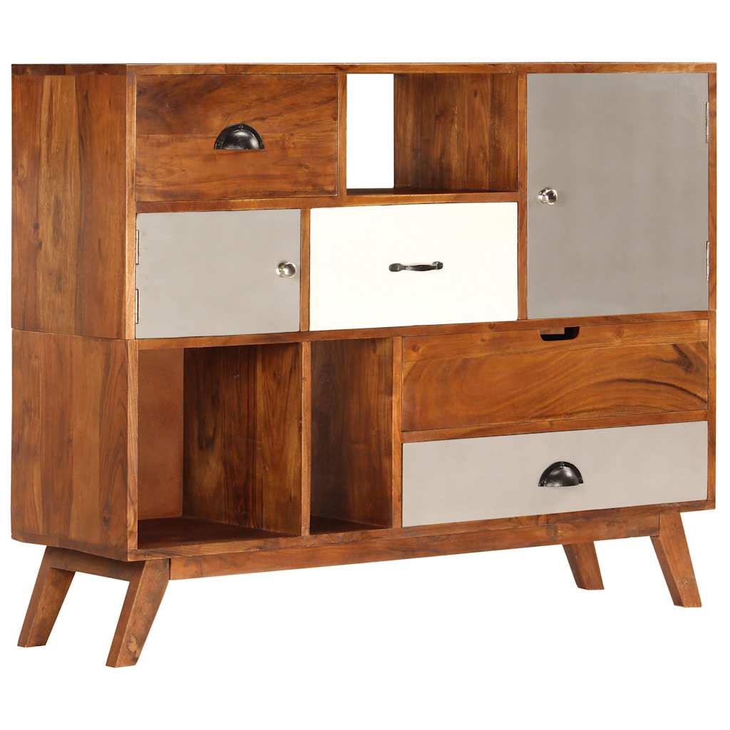 vidaXL Sideboard | Dark Honey | Solid Acacia Wood | Medium | Sideboard 1