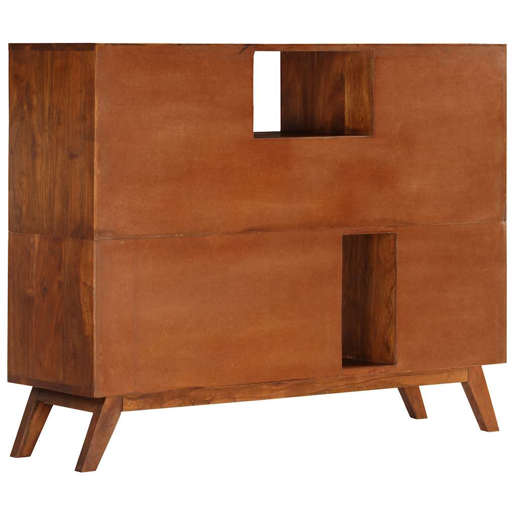 vidaXL Sideboard | Dark Honey | Solid Acacia Wood | Medium | Sideboard 4