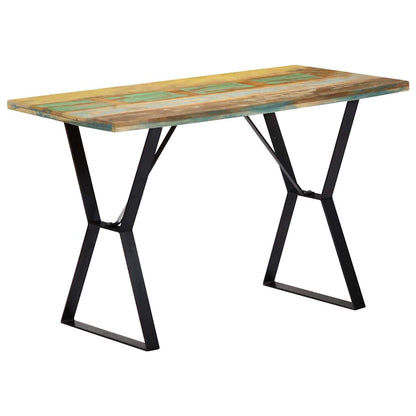 Dining Table Solid Reclaimed Wood Multicolour 120 cm 60 cm