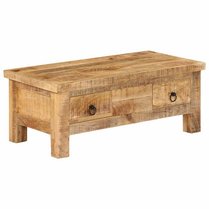 247326 vidaXL Coffee Table 90x45x35 cm Solid Mango Wood 2
