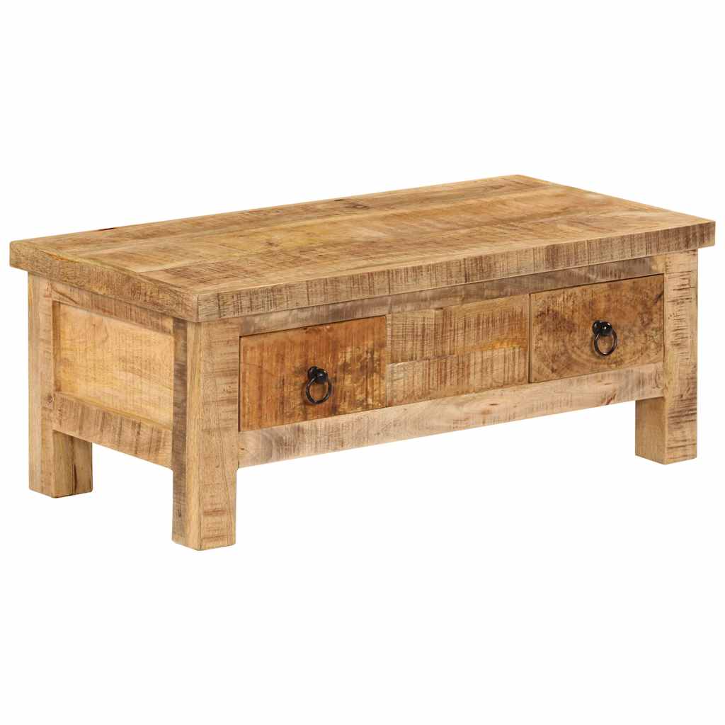 247326 vidaXL Coffee Table 90x45x35 cm Solid Mango Wood 6