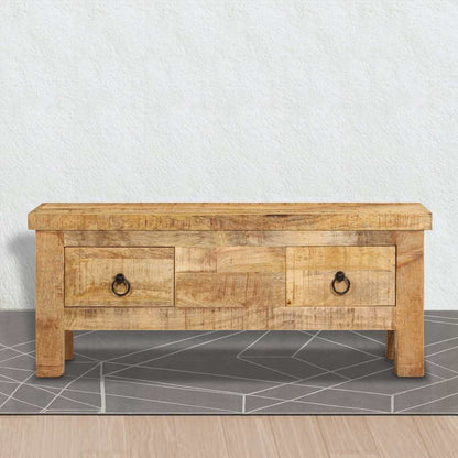 247326 vidaXL Coffee Table 90x45x35 cm Solid Mango Wood 1