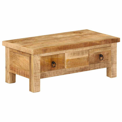 247326 vidaXL Coffee Table 90x45x35 cm Solid Mango Wood 5