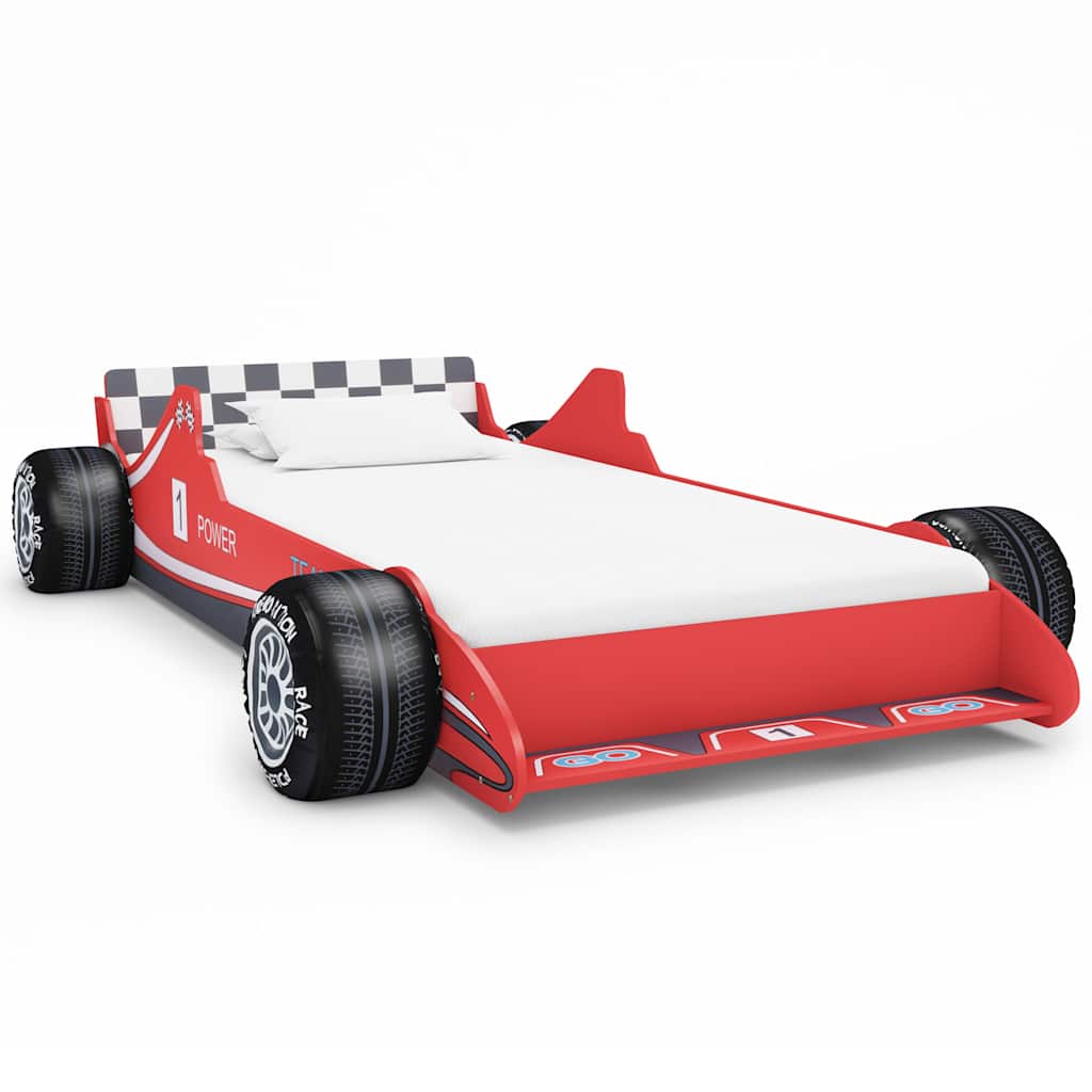 vidaXL Children's Race Car Bed 90x200 cm Red 1