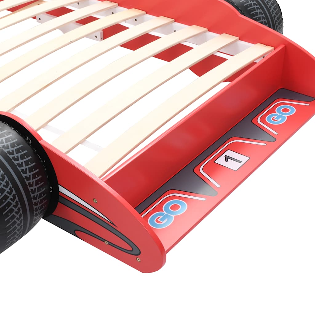 vidaXL Children's Race Car Bed 90x200 cm Red 5