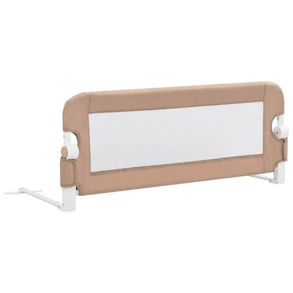 vidaXL Toddler Safety Bed Rail Taupe 102x42 cm Polyester 2