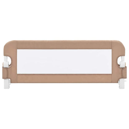 vidaXL Toddler Safety Bed Rail Taupe 102x42 cm Polyester 3