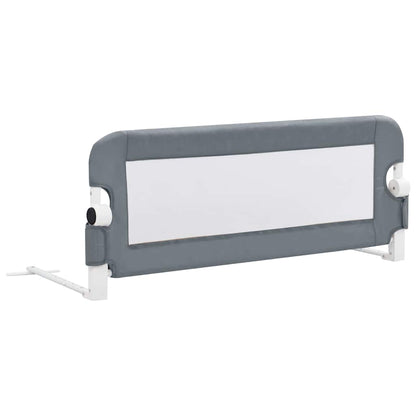 vidaXL Toddler Safety Bed Rail Grey 102x42 cm Polyester 2