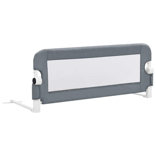 vidaXL Toddler Safety Bed Rail Grey 102x42 cm Polyester 2