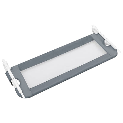 vidaXL Toddler Safety Bed Rail Grey 102x42 cm Polyester 4