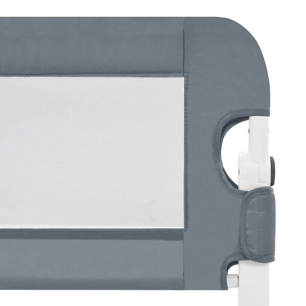 vidaXL Toddler Safety Bed Rail Grey 102x42 cm Polyester 5