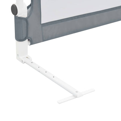 vidaXL Toddler Safety Bed Rail Grey 102x42 cm Polyester 6