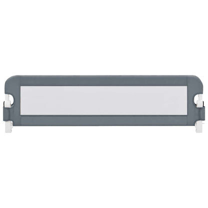 vidaXL Toddler Safety Bed Rail Grey 150x42 cm Polyester 3