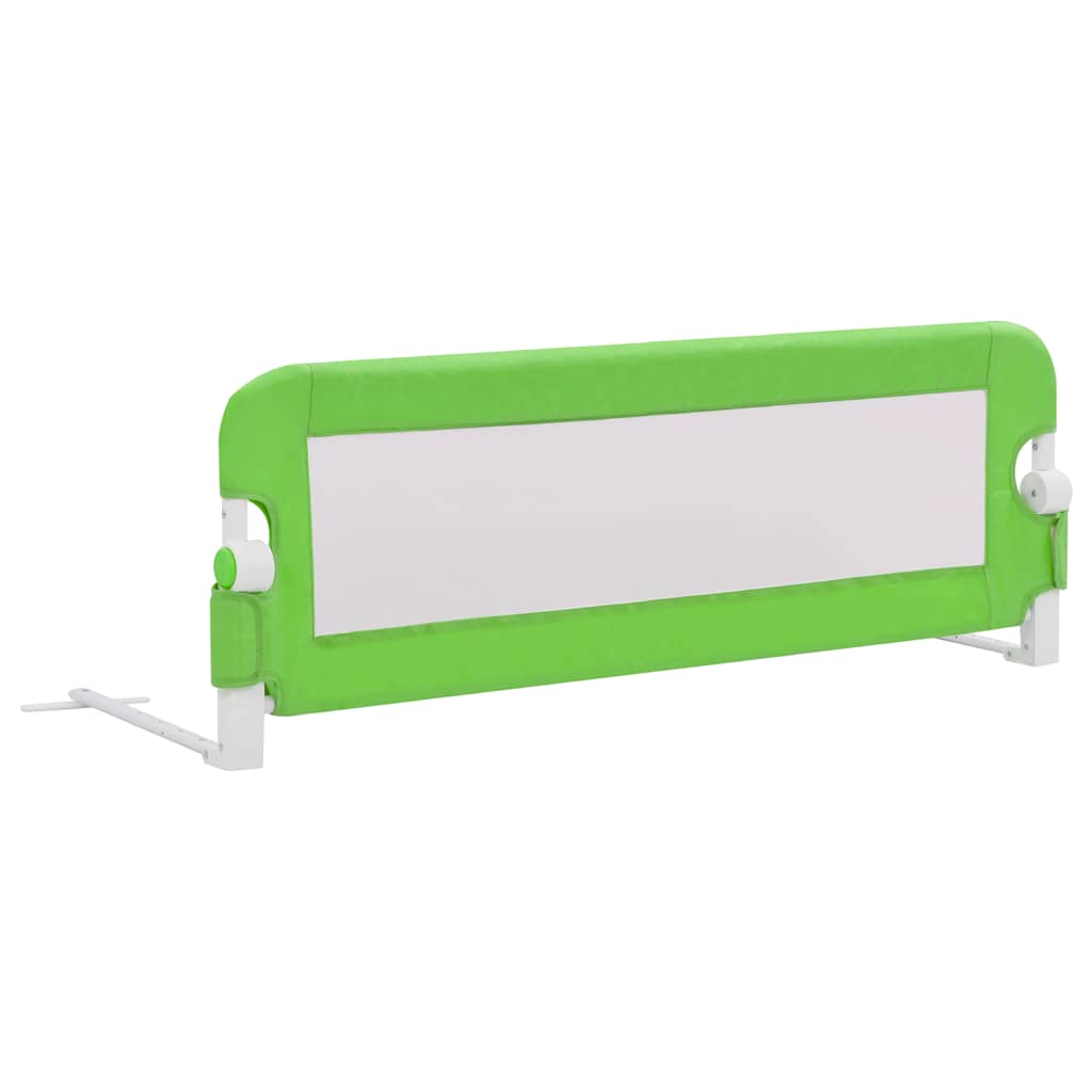 vidaXL Toddler Safety Bed Rail Green 120x42 cm Polyester 2