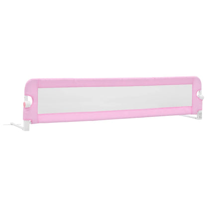 vidaXL Toddler Safety Bed Rail Pink 180x42 cm Polyester 2