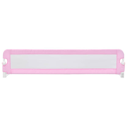 vidaXL Toddler Safety Bed Rail Pink 180x42 cm Polyester 3