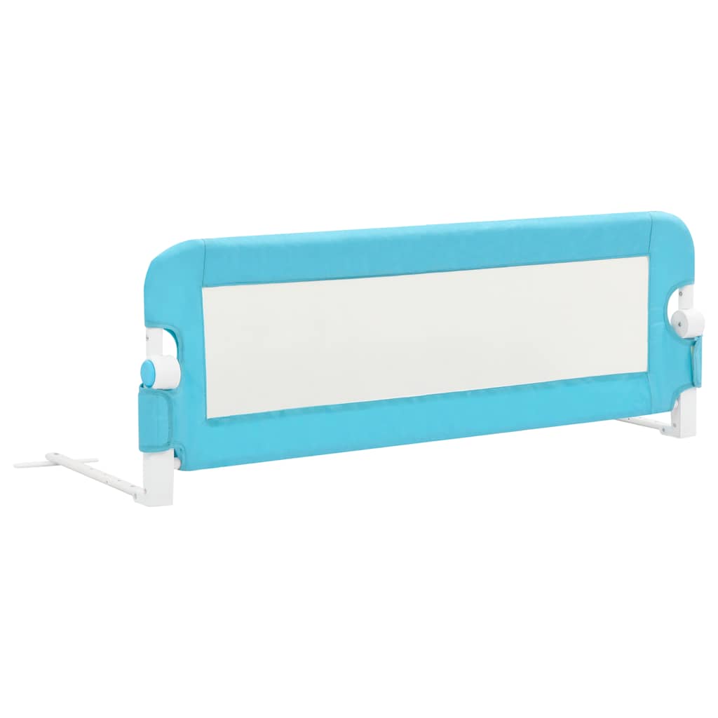 vidaXL Toddler Safety Bed Rail Blue 120x42 cm Polyester 2