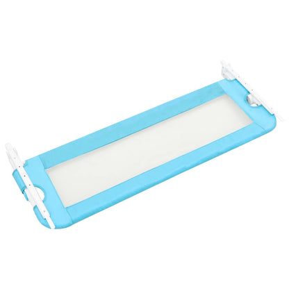 vidaXL Toddler Safety Bed Rail Blue 120x42 cm Polyester 4
