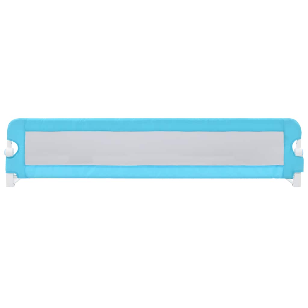 vidaXL Toddler Safety Bed Rail Blue 180x42 cm Polyester 3