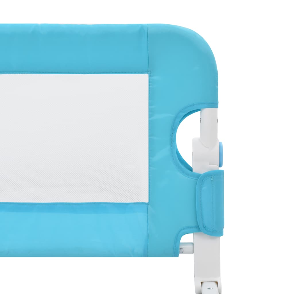vidaXL Toddler Safety Bed Rail Blue 180x42 cm Polyester 5