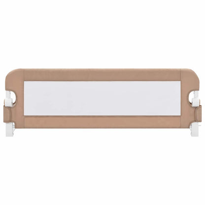 vidaXL Toddler Safety Bed Rail Taupe 120x42 cm Polyester 3