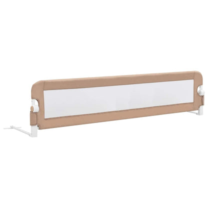 vidaXL Toddler Safety Bed Rail Taupe 180x42 cm Polyester 2