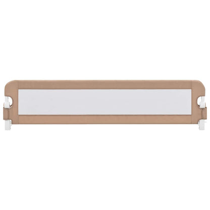vidaXL Toddler Safety Bed Rail Taupe 180x42 cm Polyester 3