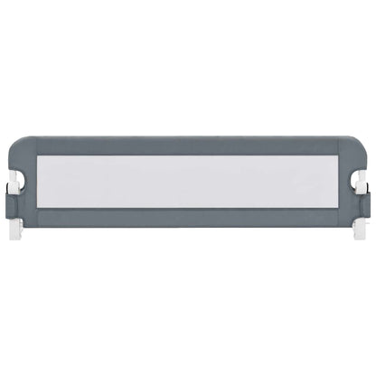 vidaXL Toddler Safety Bed Rail Grey 120x42 cm Polyester 3