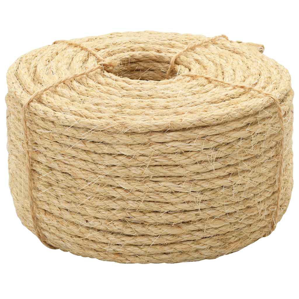 Rope 100% Sisal Length 500 m 6 mm
