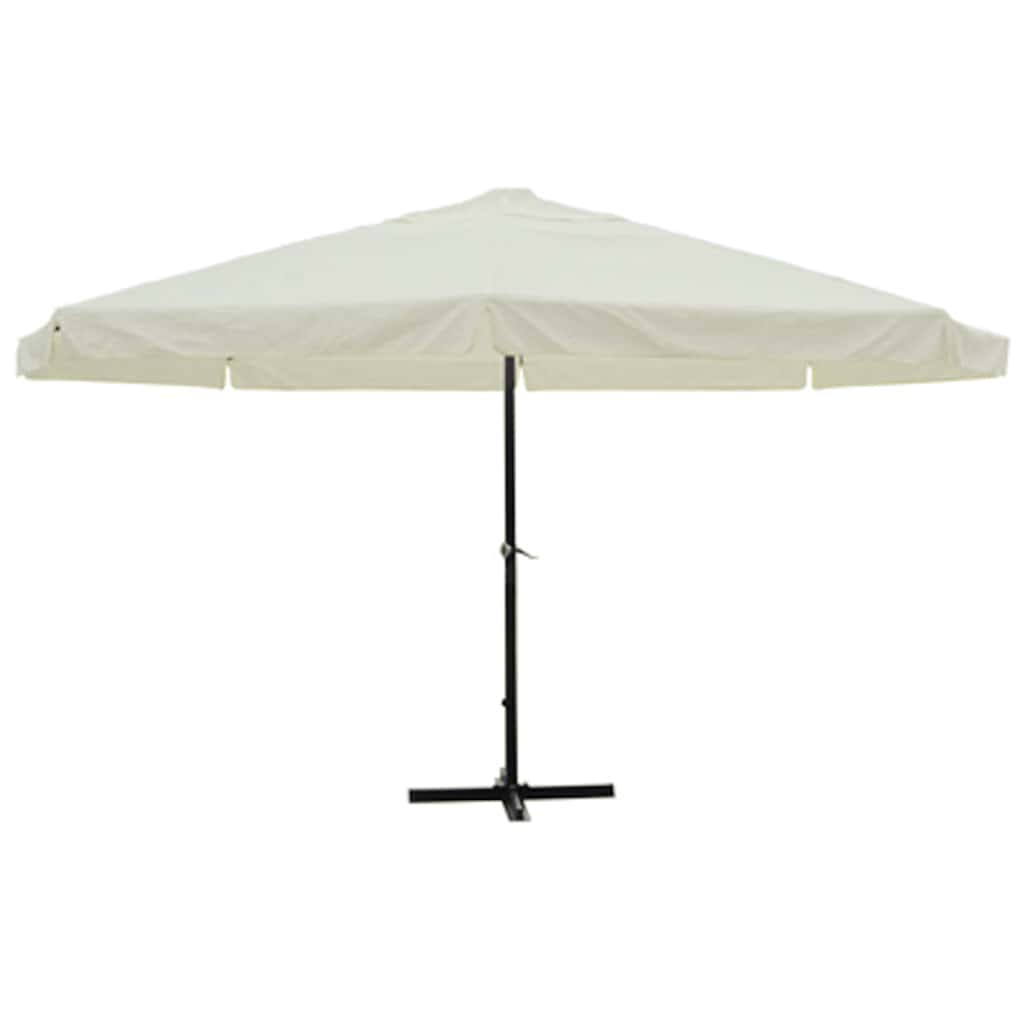 vidaXL Parasol White Aluminium 500 cm 2