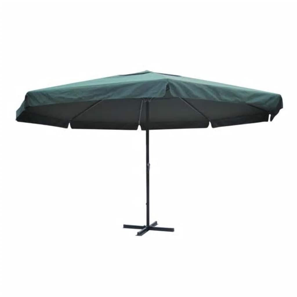 vidaXL Garden Parasol Green Aluminium 500 cm 2