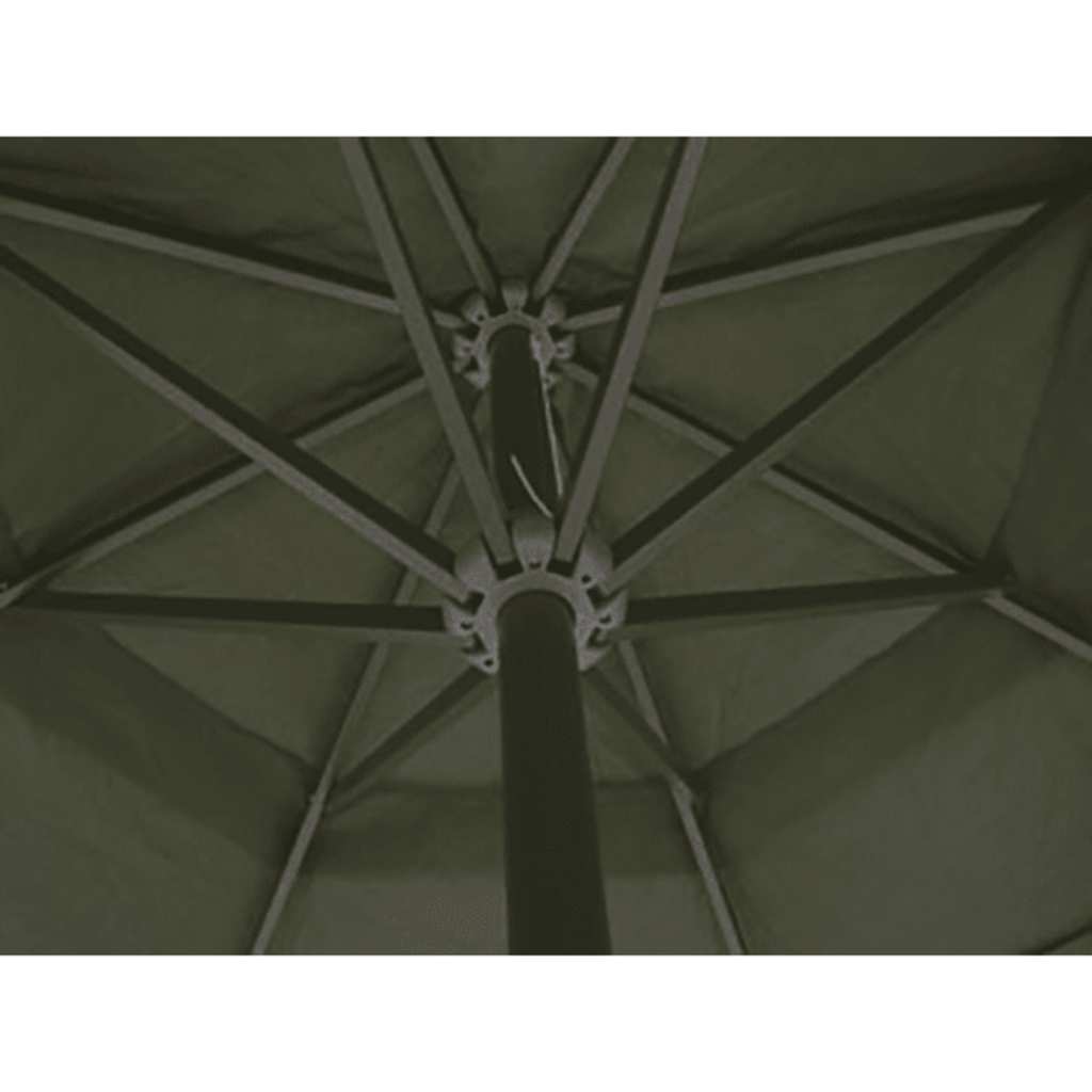 vidaXL Garden Parasol Green Aluminium 500 cm 3